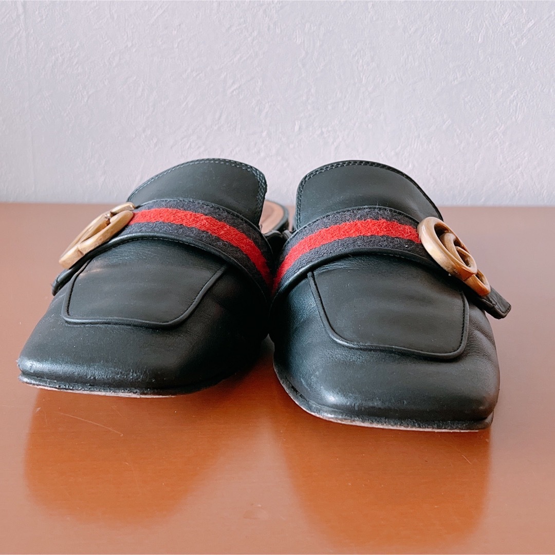 GUCCI グッチ プリンスタウン GGマーモントレザースリッパ 423694 GUCCI グッチ プリンスタウン GGマーモントレザースリッパ 423694