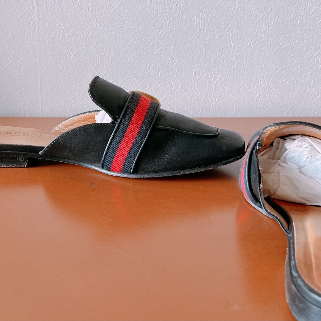 GUCCI グッチ プリンスタウン GGマーモントレザースリッパ 423694 GUCCI グッチ プリンスタウン GGマーモントレザースリッパ 423694