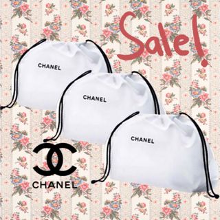 シャネル(CHANEL)のCHANEL シャネル 巾着 コットン ノベルティ 3点 お値下げ不可(ポーチ)