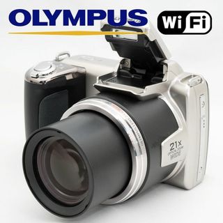 オリンパス(OLYMPUS)の【WiFiSDカード付き】オリンパス OLYMPUS SP-620UZ シルバー コンデジ カメラ 中古(コンパクトデジタルカメラ)