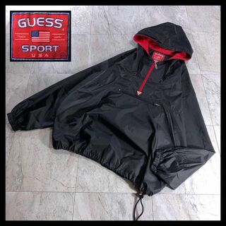 GUESS - 90s USA製 GUESS SPORT ナイロン アノラックパーカー XLの通販 