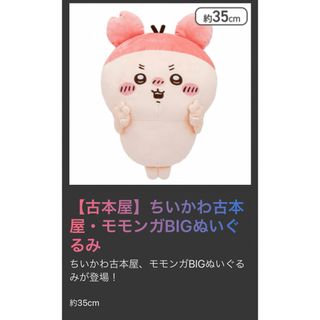 ちいかわ 古本屋・モモンガ BIG ぬいぐるみ 古本屋(ぬいぐるみ)