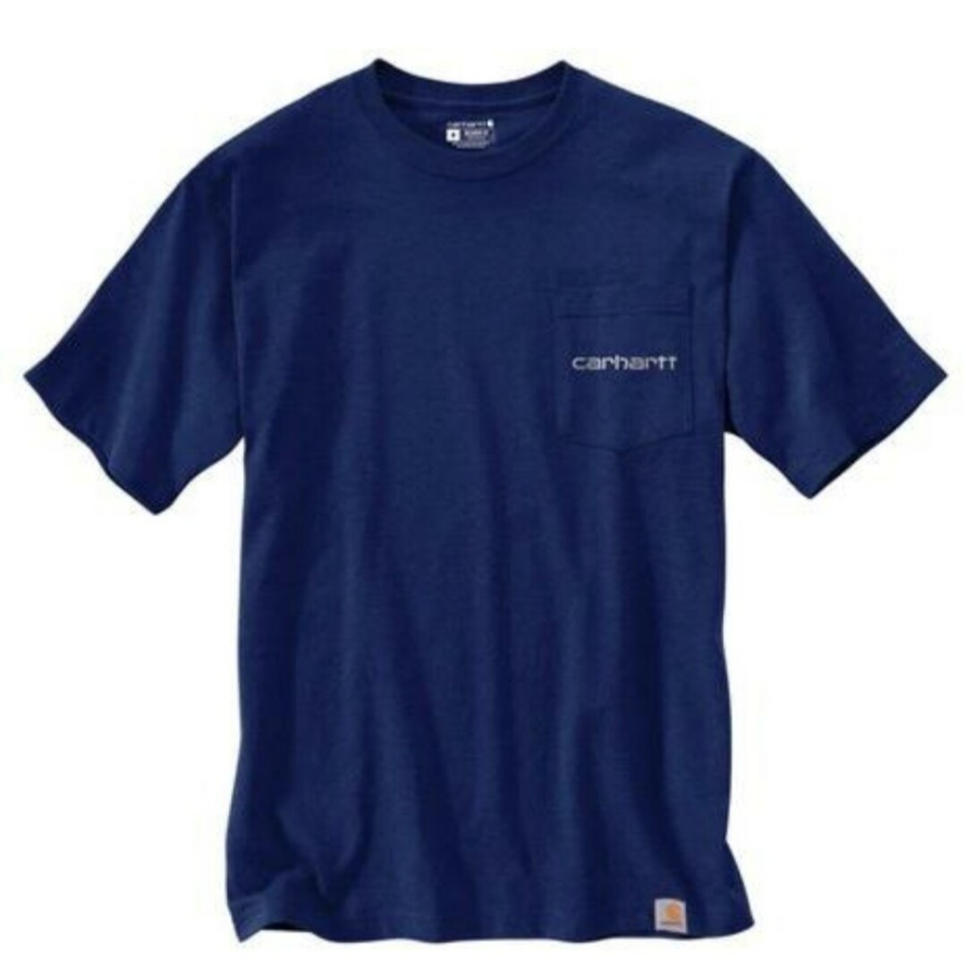 carhartt(カーハート)の【XL】Carhartt カーハート グラフィックロゴプリントT ブルーヘザー メンズのトップス(Tシャツ/カットソー(半袖/袖なし))の商品写真