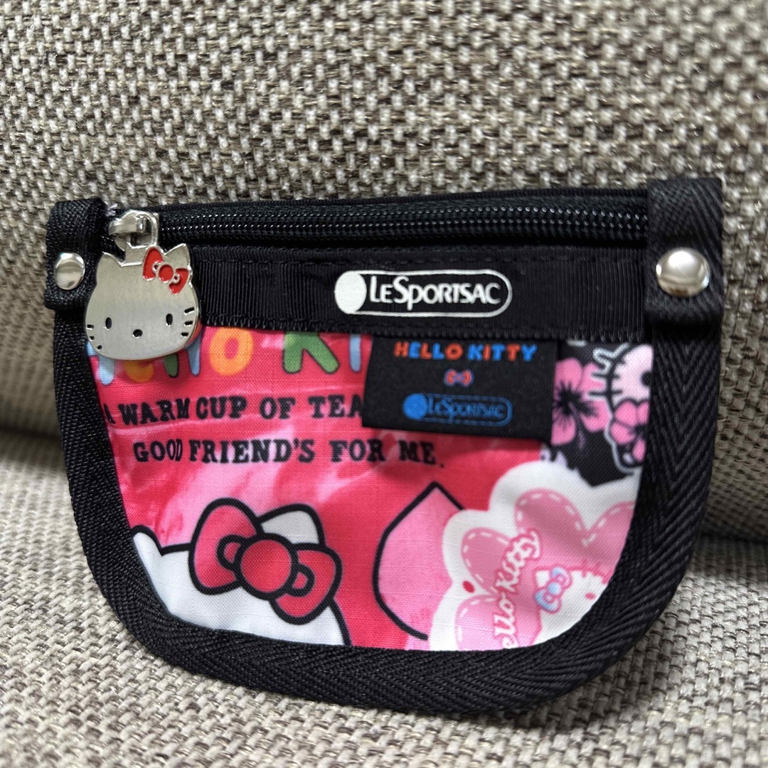 LeSportsac(レスポートサック)のレスポートサック  ハローキティ キーコインポーチ パス 小銭入れ メンズのファッション小物(コインケース/小銭入れ)の商品写真