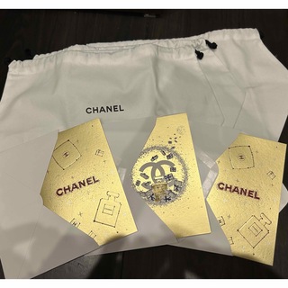 シャネル(CHANEL)のCHANEL クリスマスカードと巾着(小物入れ)