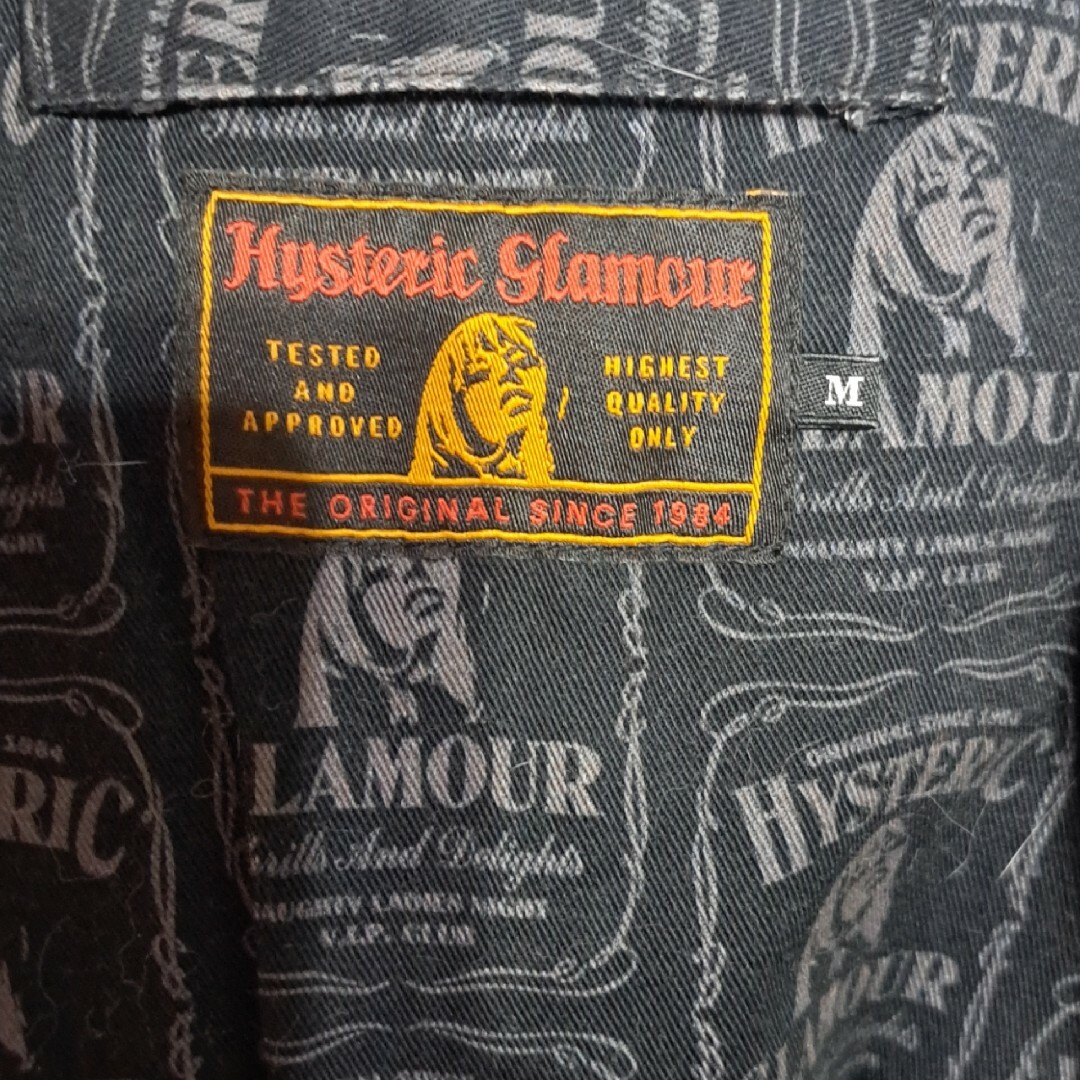 HYSTERIC GLAMOUR(ヒステリックグラマー)の【定価9.6万】ヒステリックグラマー　ゴートレザー　ジャケット　ブルゾン　Ｍ　黒 メンズのジャケット/アウター(レザージャケット)の商品写真