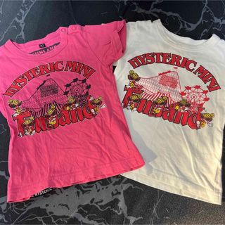 ヒステリックミニ(HYSTERIC MINI)のHYSTERICMINI 2枚セット Tシャツ XS(Ｔシャツ)