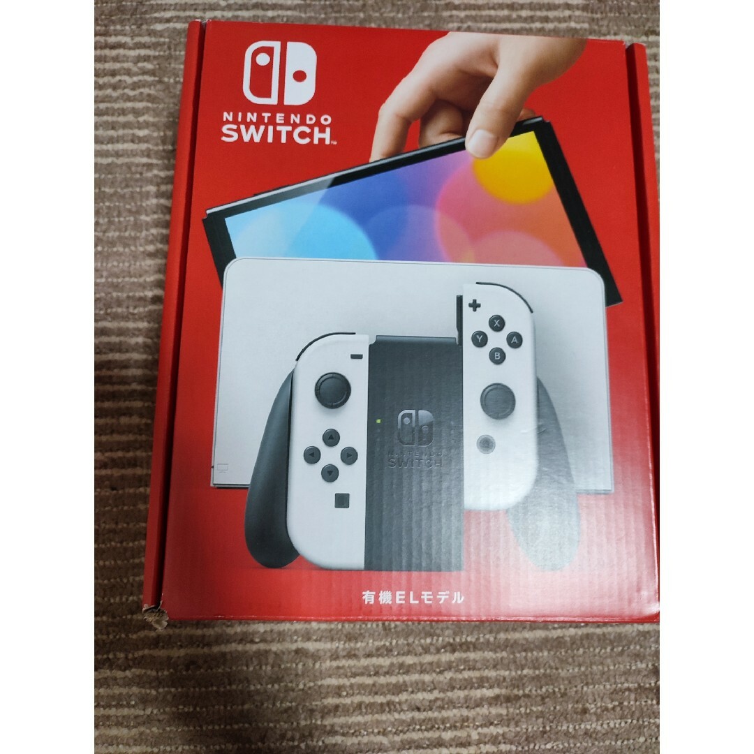 ゲームソフト/ゲーム機本体Nintendo Switch(有機ELモデル) 　ホワイト　ネオン　未使用