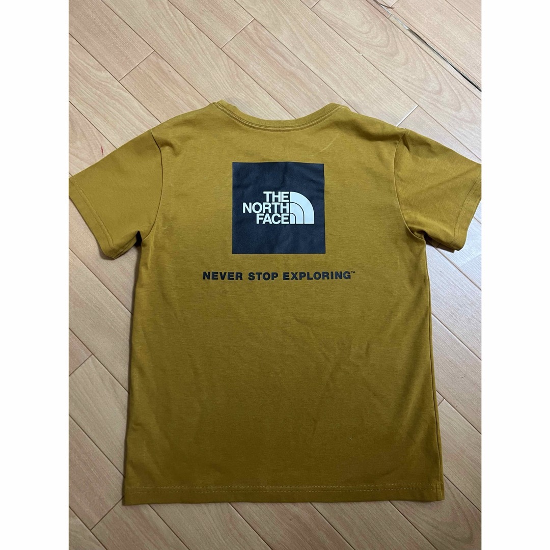 THE NORTH FACE(ザノースフェイス)の即決♡ノースフェイス　スクエア　Tシャツ　ブラウン　ロゴ キッズ/ベビー/マタニティのキッズ服男の子用(90cm~)(Tシャツ/カットソー)の商品写真