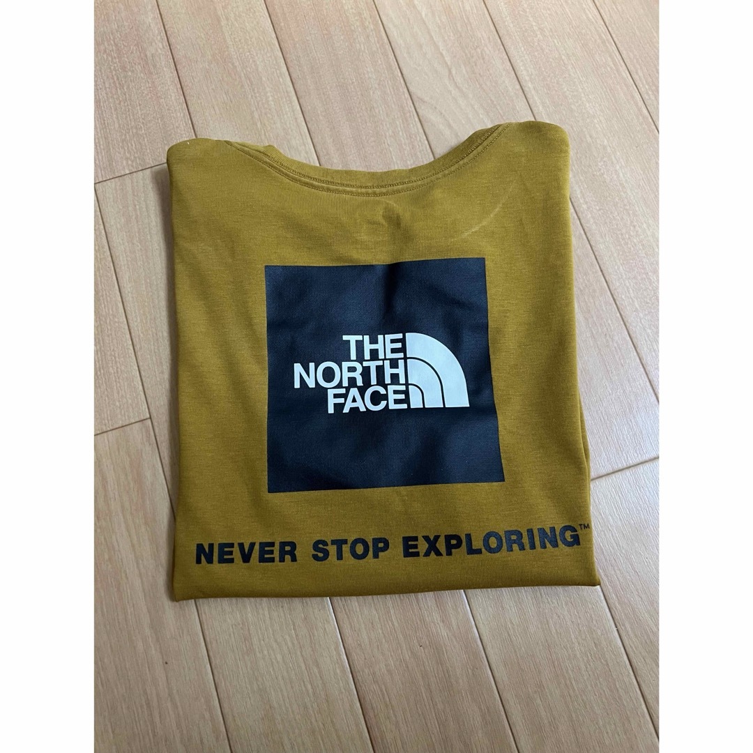 THE NORTH FACE(ザノースフェイス)の即決♡ノースフェイス　スクエア　Tシャツ　ブラウン　ロゴ キッズ/ベビー/マタニティのキッズ服男の子用(90cm~)(Tシャツ/カットソー)の商品写真