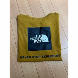 ザノースフェイス(THE NORTH FACE)の即決♡ノースフェイス　スクエア　Tシャツ　ブラウン　ロゴ(Tシャツ/カットソー)