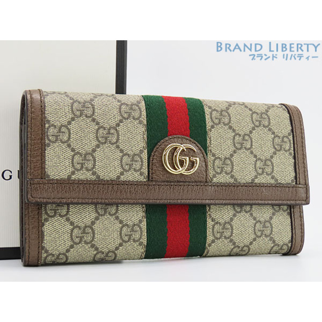 Gucci(グッチ)のほぼ新品グッチオフィディアGGスプリームシェリーラインコンチネンタルウ レディースのファッション小物(財布)の商品写真