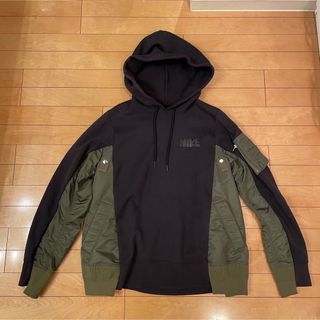 sacai - 2XL sacai Nike Hoodie Black パーカー フーディーの通販 by