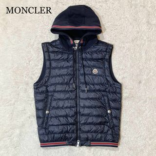 モンクレール(MONCLER)の【廃盤☆美品】MONCLER モンクレール ダウンベスト トリコロール ワッペン(ダウンベスト)