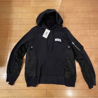 サカイ(sacai)のM SACAI × NIKE サカイ ナイキ スウェット パーカー BLACK(パーカー)