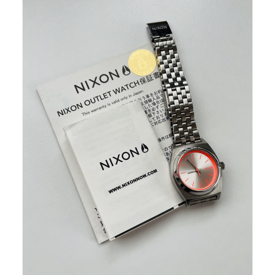NIXON(ニクソン)の【電池新品の美品】NIXONのSMALL TIME TELLER シルバー！ レディースのファッション小物(腕時計)の商品写真