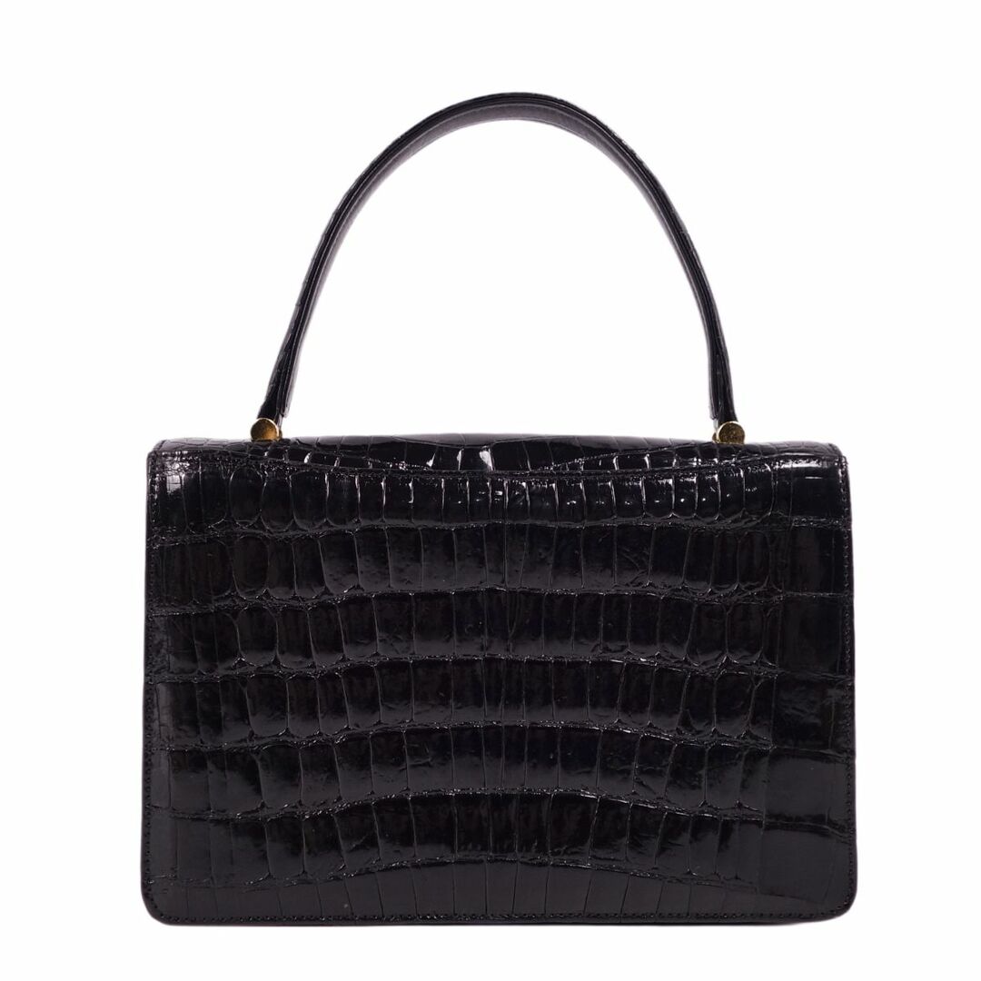 美品 クロコダイル CROCODILE バッグ ハンドバッグ ゴールド金具 美品 クロコダイル CROCODILE バッグ ハンドバッグ ゴールド金具