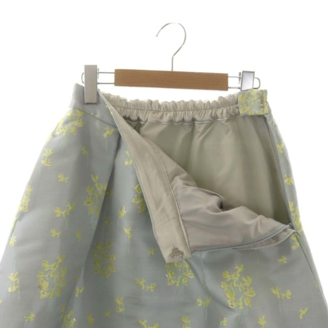 Chesty(チェスティ)のチェスティ 22SS 小花ジャガードスカート ひざ又 刺繍 1 M レディースのスカート(ひざ丈スカート)の商品写真