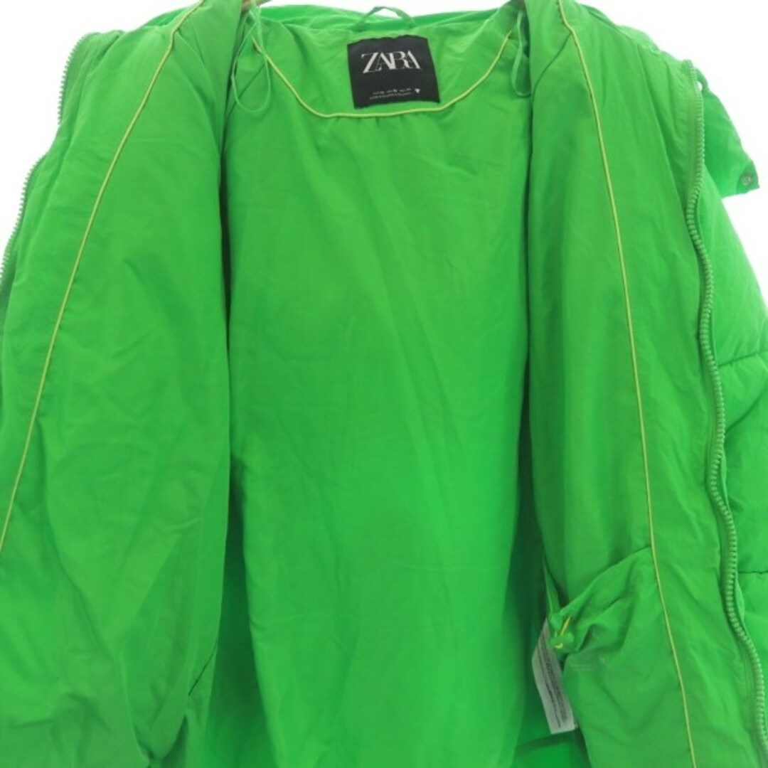 ZARA(ザラ)のザラ 中綿ロングジャケット ナイロン ジップアップ XS ライトグリーン レディースのジャケット/アウター(その他)の商品写真