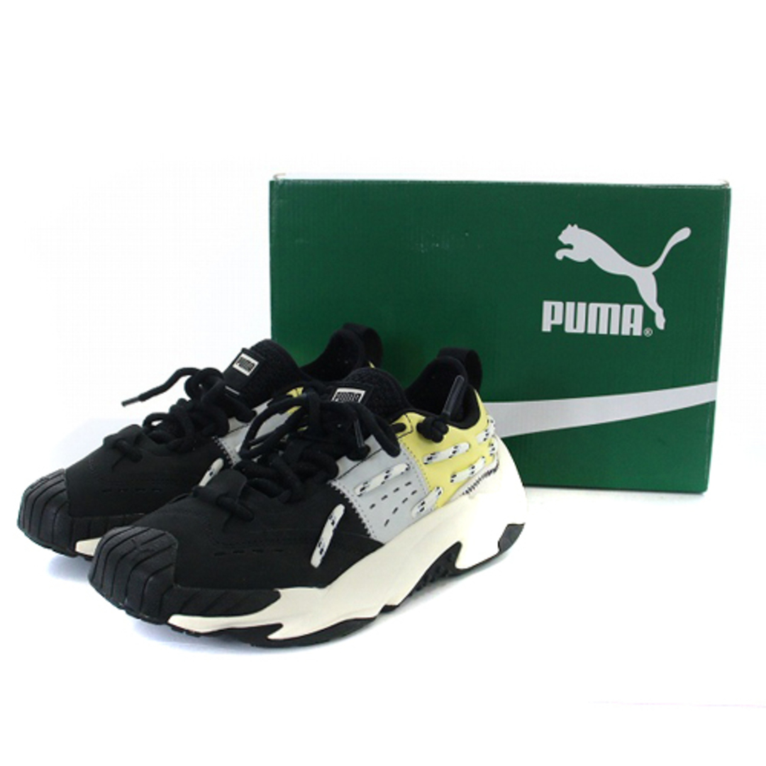 PUMA(プーマ)のプーマ スニーカー ロゴ 23.5cm 黒 ブラック 黄色 レディースの靴/シューズ(スニーカー)の商品写真