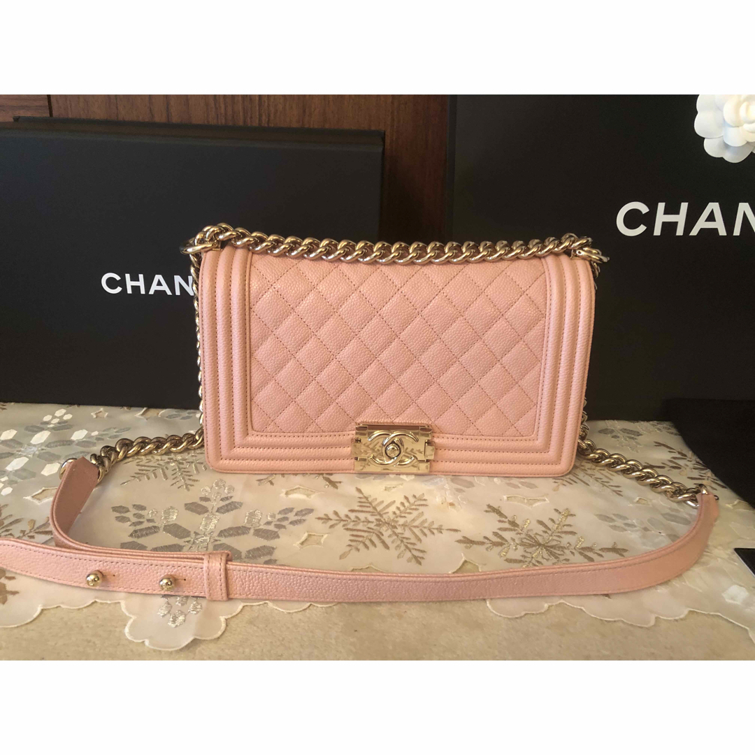 CHANEL - CHANEL🎗️ボーイシャネル チェーンバッグ マトラッセ カーフ