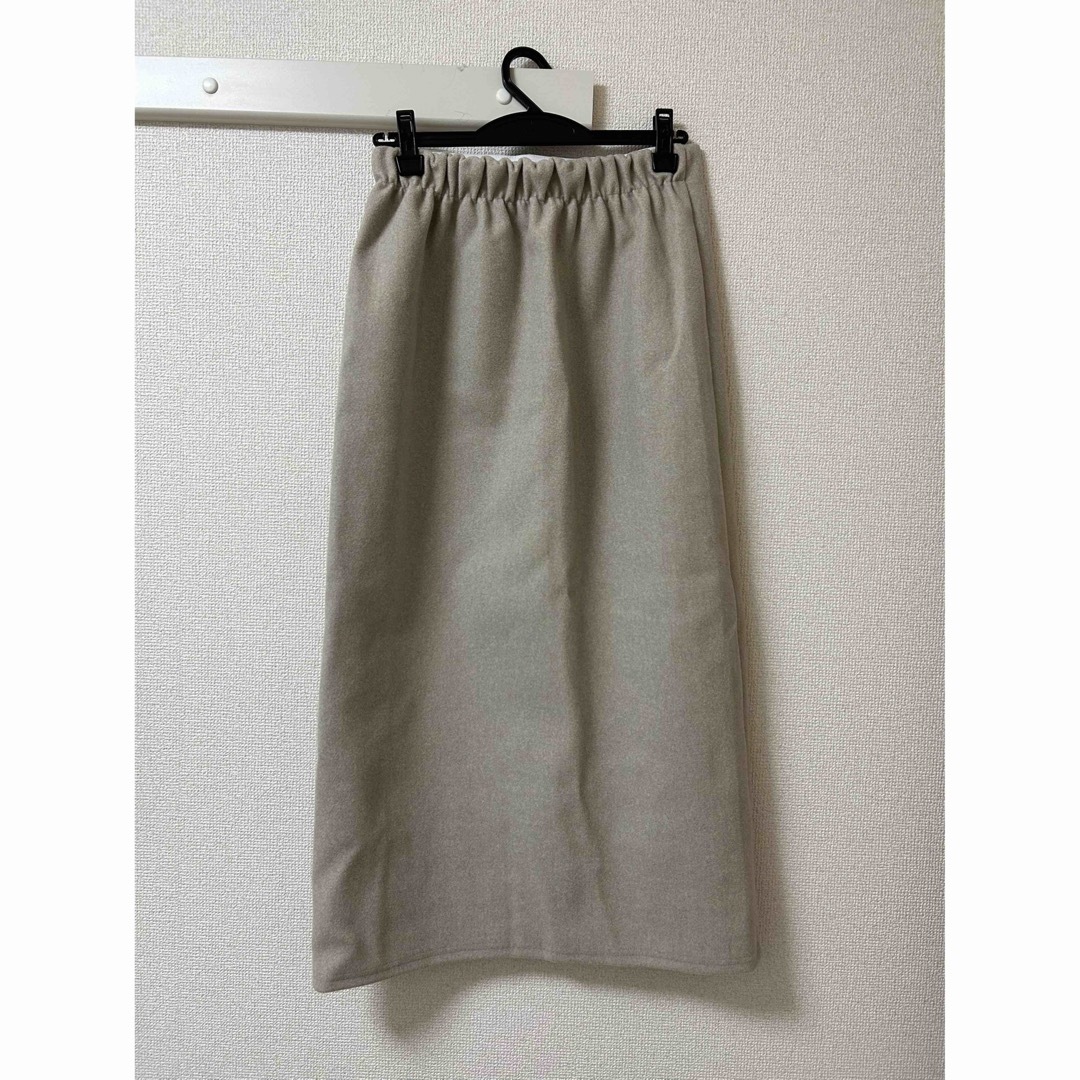 CEPO(セポ)の【セットアップ】cepo カットメルトンベスト　アシメスリット ナロースカート レディースのスカート(ロングスカート)の商品写真