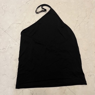 グッチ(Gucci)のGUCCI グッチ キャミソール Mサイズ ショルダーネック シャツ ブラック(Tシャツ(半袖/袖なし))