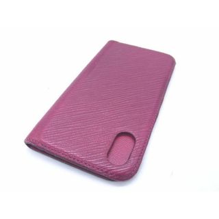 ルイヴィトン(LOUIS VUITTON)のLOUIS VUITTON ルイヴィトン M64468 エピ フォリオ iPhoneX/XS対応 アイフォンケース スマホケース ワインレッド系 DD1258(その他)