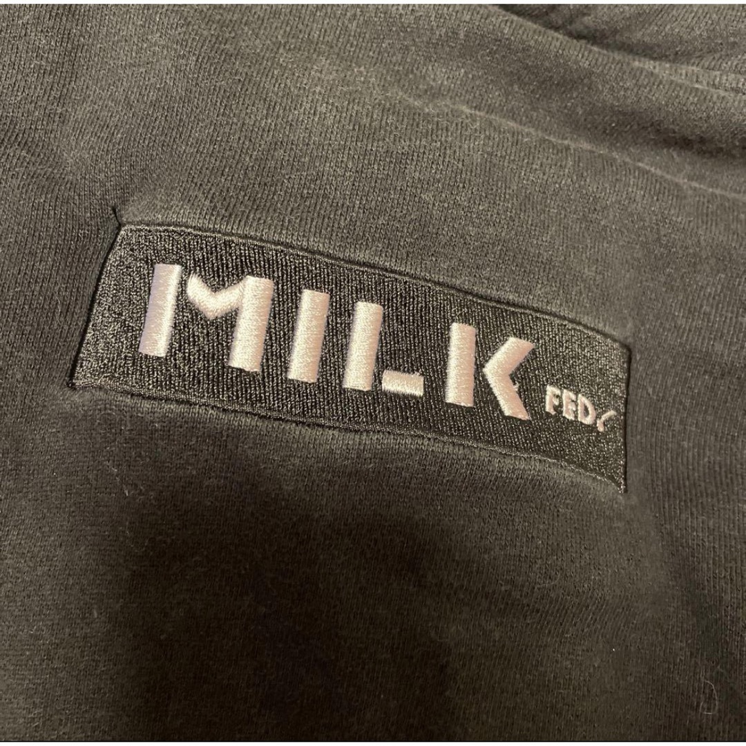 MILKFED.(ミルクフェド)のMILKFEDパーカー　黒　ワンサイズ　M メンズのトップス(パーカー)の商品写真