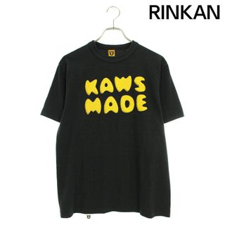 ヒューマンメイド(HUMAN MADE)のヒューマンメイド  KAWS MADE LOGO Black ロゴプリントTシャツ メンズ M(Tシャツ/カットソー(半袖/袖なし))