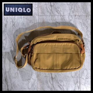 ユニクロ(UNIQLO)の90s 00s OLD UNIQLO キャンバス レザー ショルダーバッグ(ショルダーバッグ)