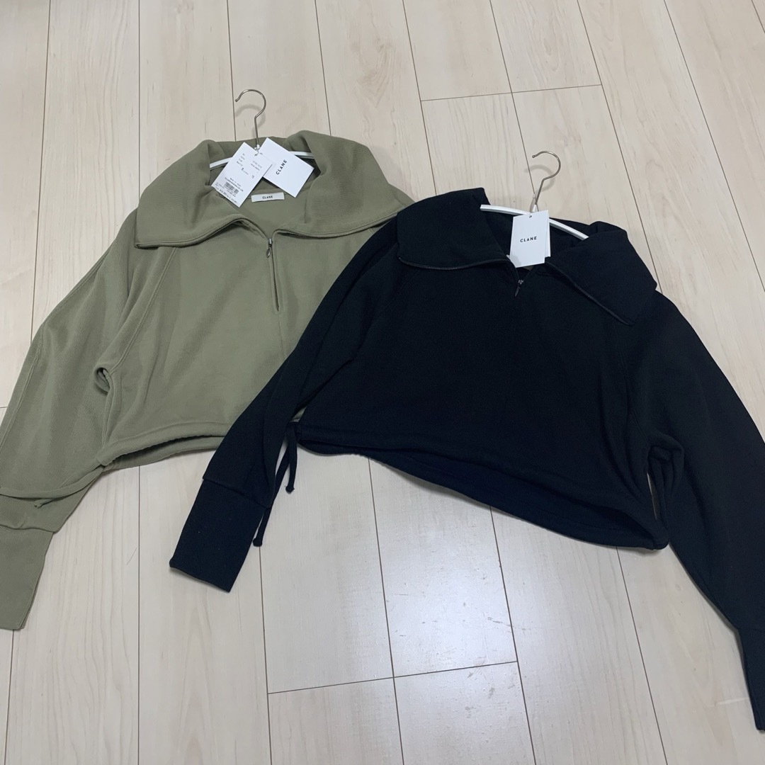 HALF ZIP SHORT TOPSスウェット