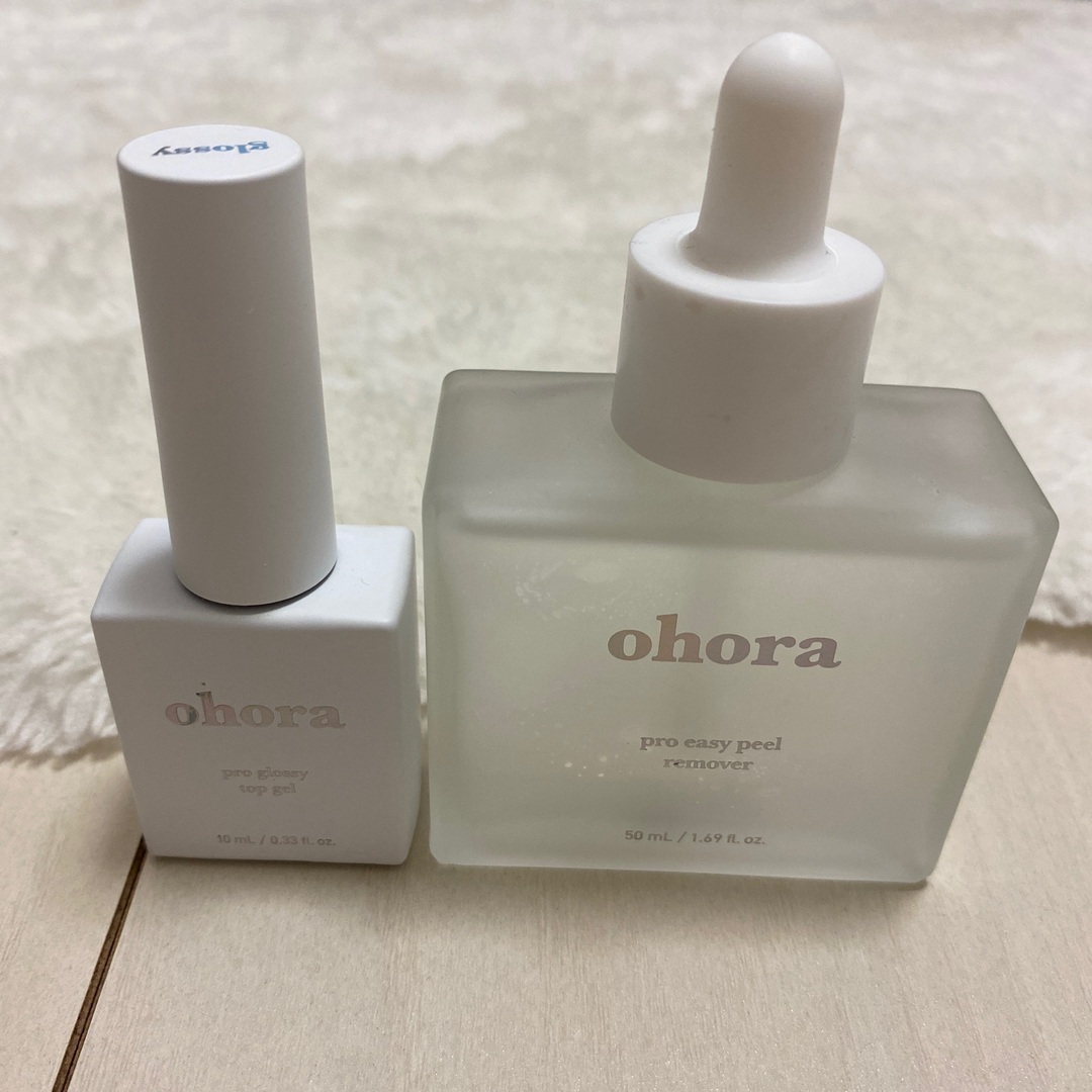 ohora(オホーラ)のohora 除光液とトップコート　セルフネイル コスメ/美容のネイル(ネイル用品)の商品写真