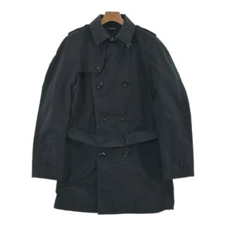 ヴァレンティノ(VALENTINO)のVALENTINO ヴァレンティノ トレンチコート 46(M位) 紺 【古着】【中古】(トレンチコート)