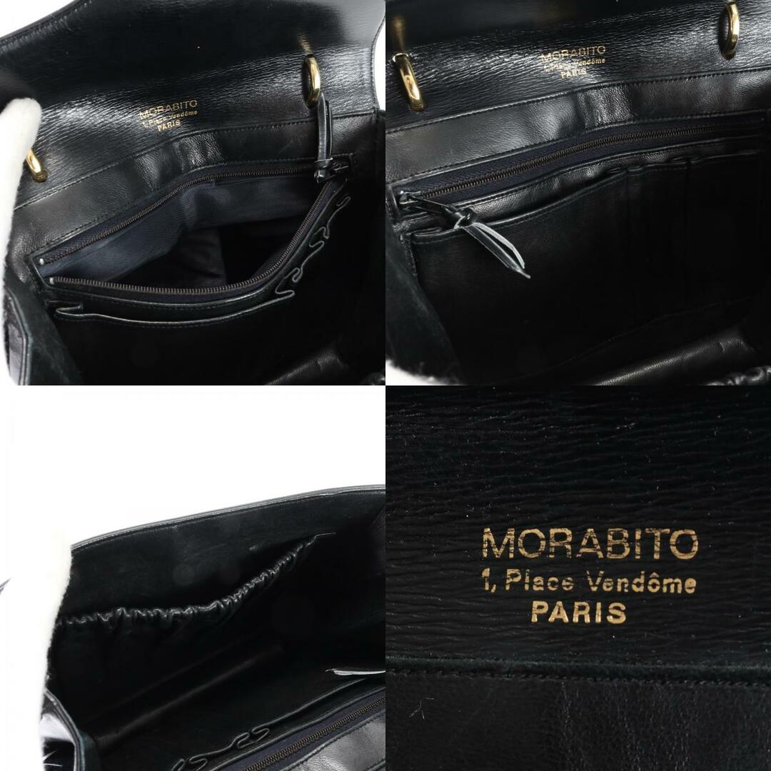 MORABITO(モラビト)のモラビト レザー 2WAY ショルダーバッグ 肩掛け トート ハンド 本革 ブラック 黒 ブランド レディース EEM G1-8 レディースのバッグ(ショルダーバッグ)の商品写真