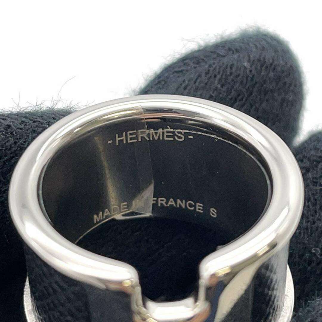 新品 HERMES エルメス オランプ リング GM エトゥープ シルバー S