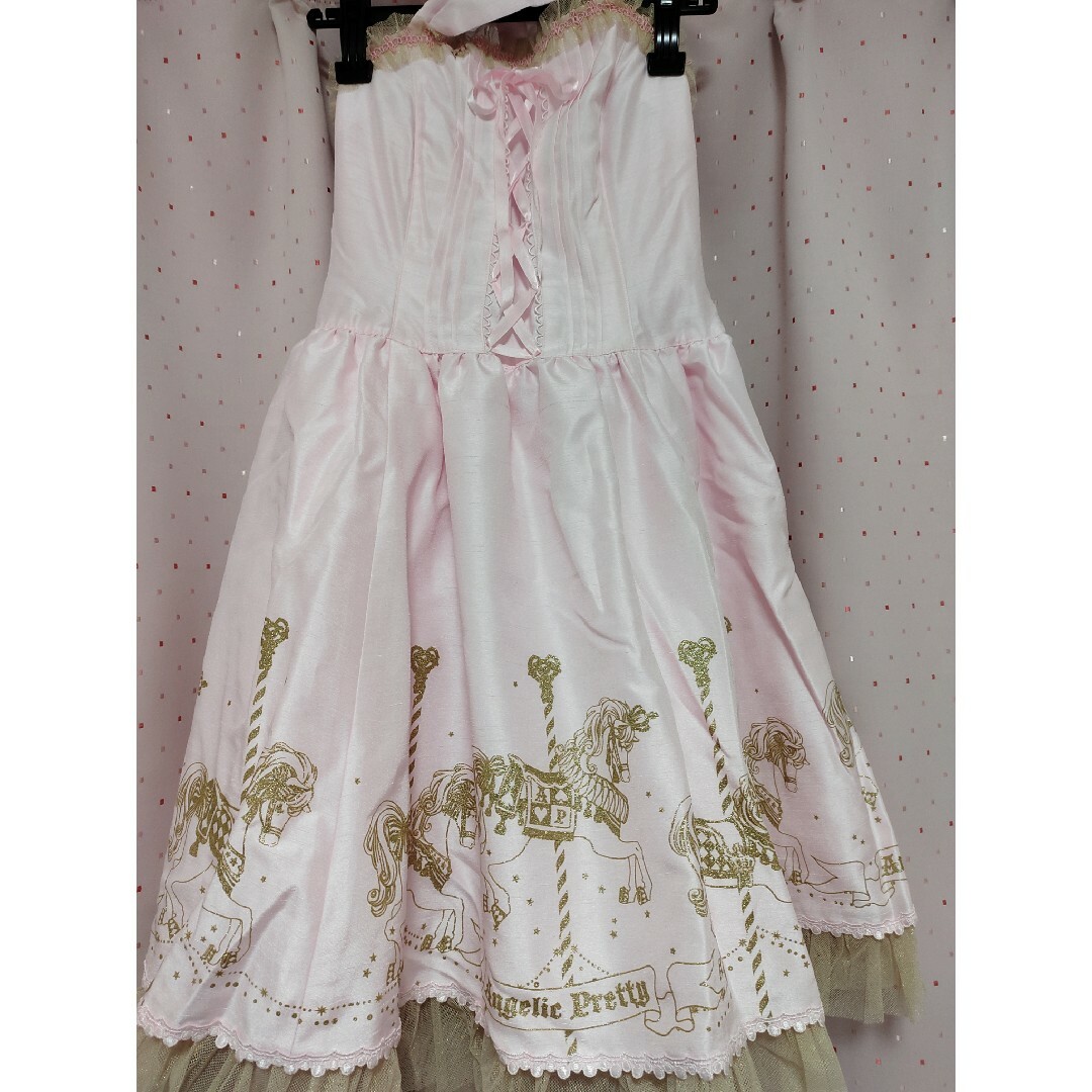 Angelic Pretty(アンジェリックプリティー)のTwinkle CarnivalホルターネックJSKセット レディースのワンピース(ひざ丈ワンピース)の商品写真