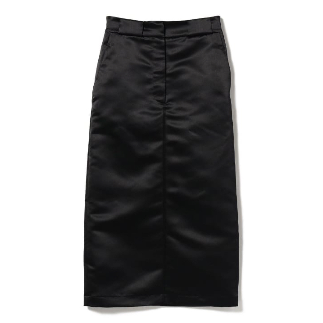 Demi-Luxe BEAMS(デミルクスビームス)の【新品未使用】Demi-Luxe BEAMS グロスサテン タイトスカート.M レディースのスカート(ロングスカート)の商品写真