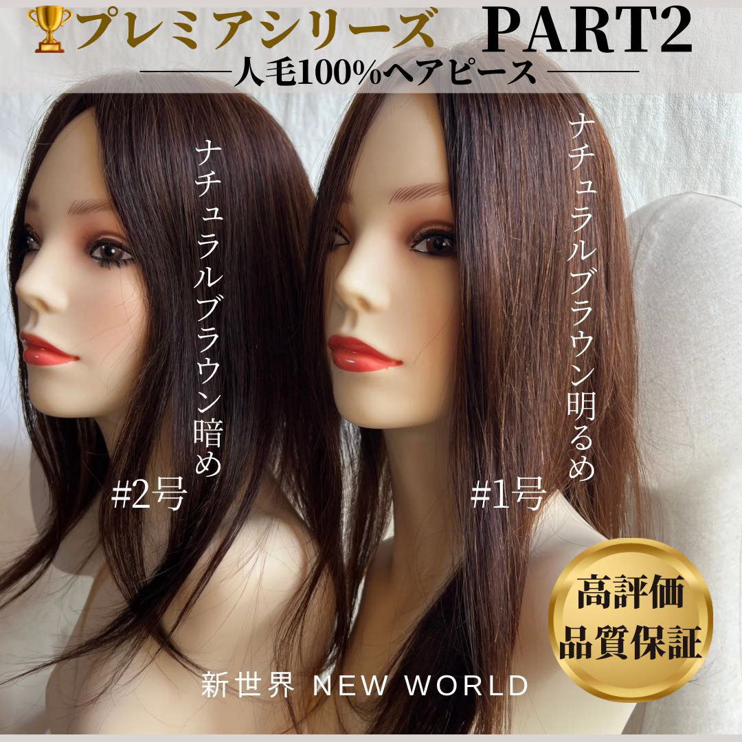 新世界2023年上半期生産★全人毛2023年最新人工頭皮9*14総手植え45㌢〜人毛