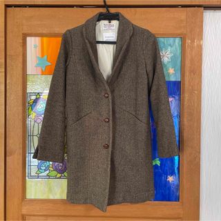 Harris Tweed - セブンデイズサンデイ×ハリスツイード ウール混  コート ロング くるみボタン