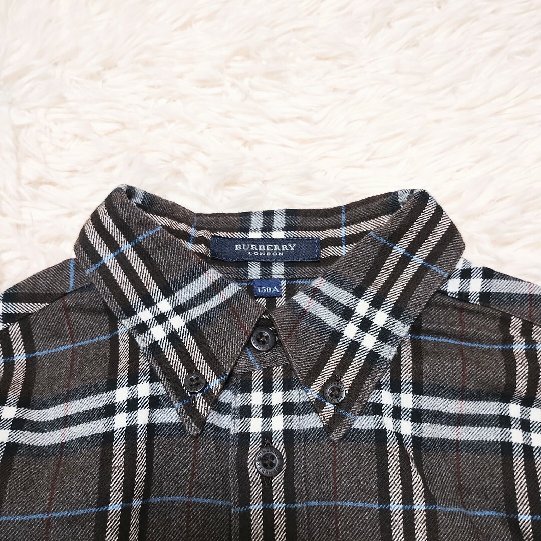 BURBERRY(バーバリー)のセット販売　バーバリー　ボタンダウンシャツ　チェック　双子コーデ　140　150 キッズ/ベビー/マタニティのキッズ服男の子用(90cm~)(ニット)の商品写真