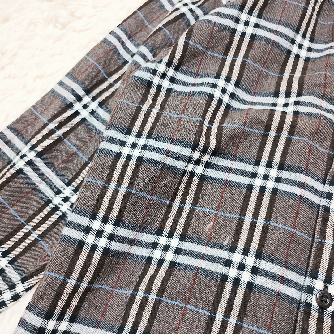 BURBERRY(バーバリー)のセット販売　バーバリー　ボタンダウンシャツ　チェック　双子コーデ　140　150 キッズ/ベビー/マタニティのキッズ服男の子用(90cm~)(ニット)の商品写真