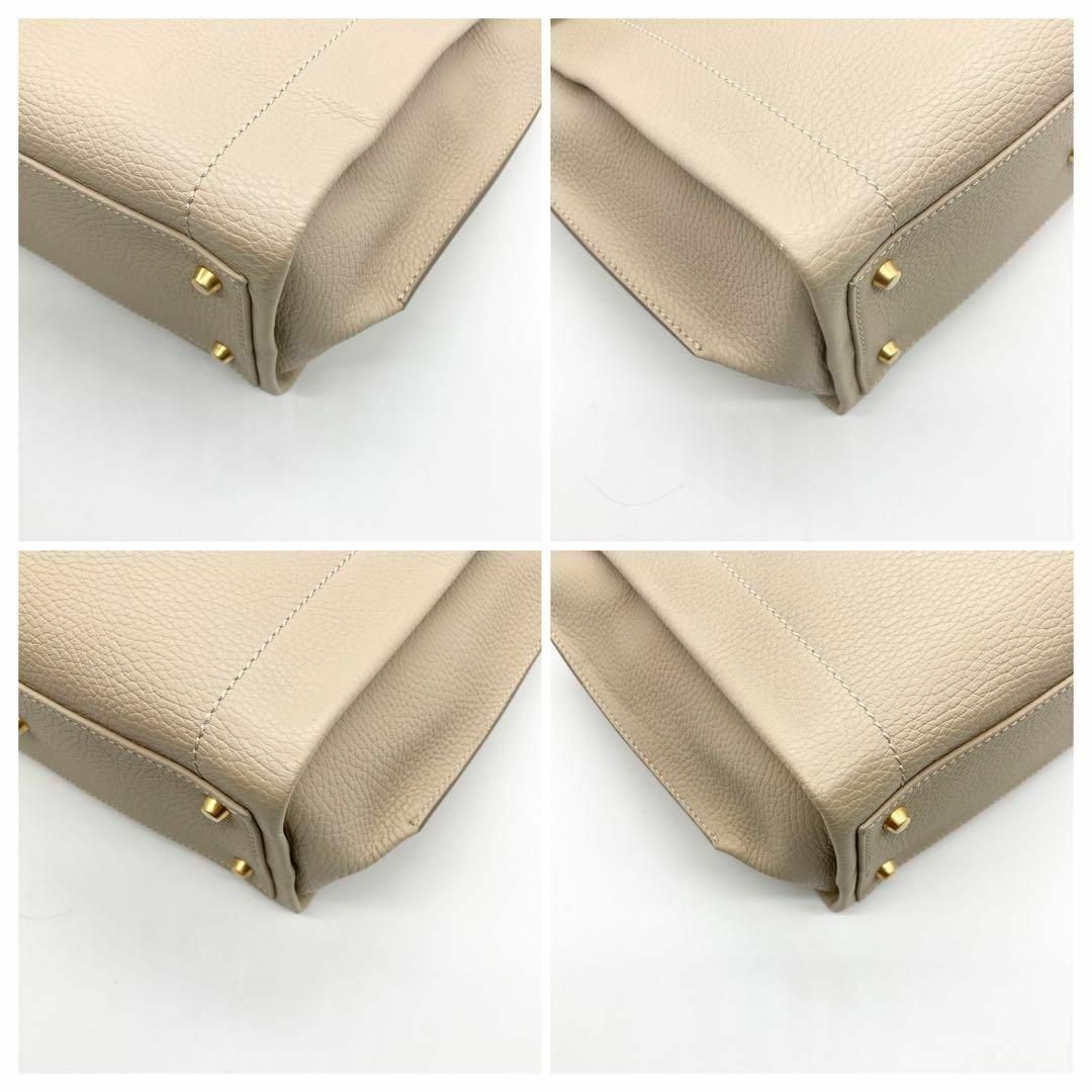 未使用級】マウロゴヴェルナ トートバッグ 2way ゴールド金具 未使用級】マウロゴヴェルナ トートバッグ 2way ゴールド金具