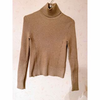 ザラ(ZARA)のZara タートルネック　ニット ベージュ(ニット/セーター)