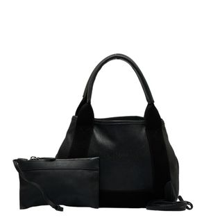 バレンシアガ(Balenciaga)のバレンシアガ ネイビーカバス XS ハンドバッグ ショルダーバッグ 2WAY 390346 レザー レディース BALENCIAGA 【219-28781】(ハンドバッグ)