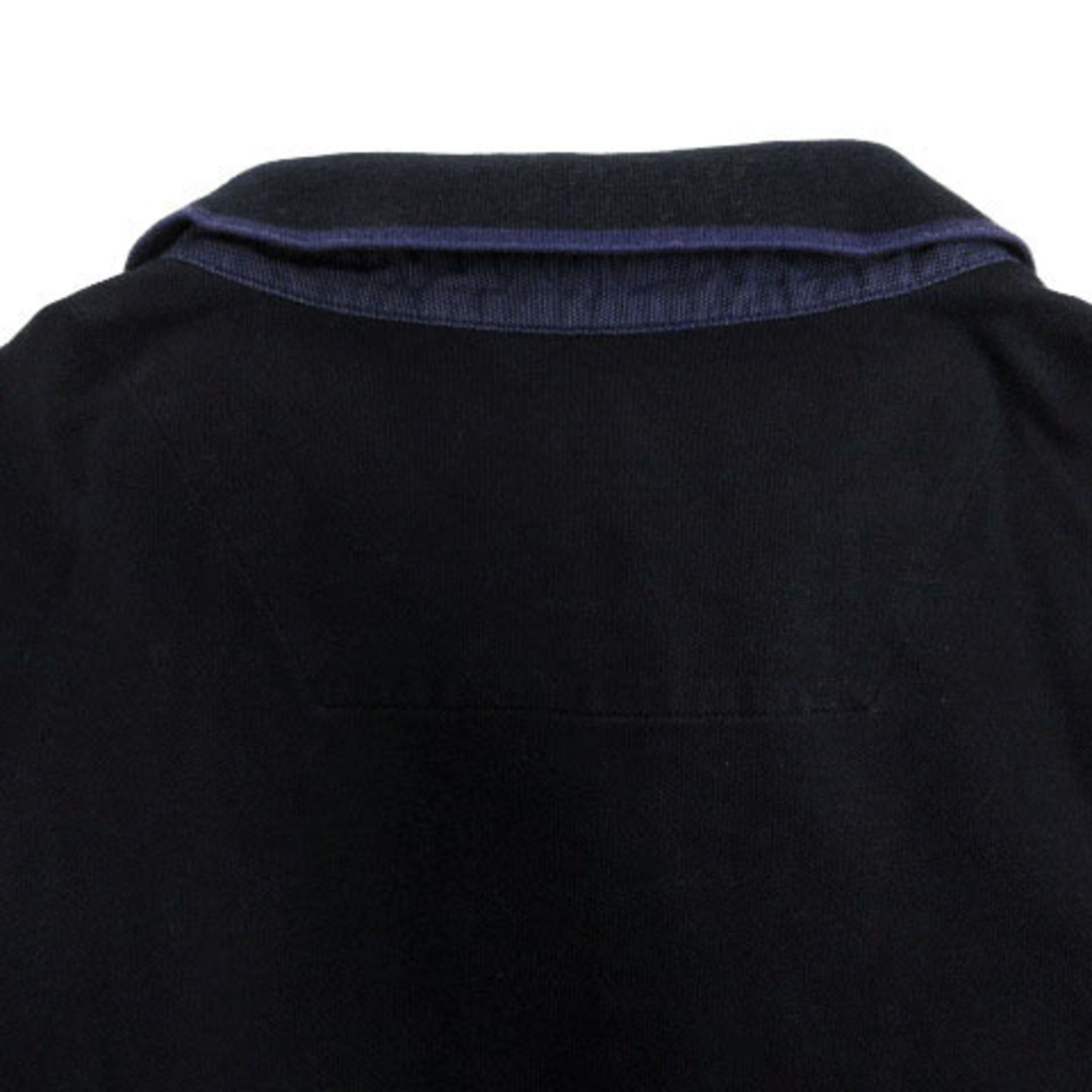 ARMANI COLLEZIONI(アルマーニ コレツィオーニ)のARMANI COLLEZIONI ポロシャツ ハーフジップ 紺 青系 XL メンズのトップス(ポロシャツ)の商品写真