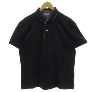 アルマーニ コレツィオーニ(ARMANI COLLEZIONI)のARMANI COLLEZIONI ポロシャツ ハーフジップ 紺 青系 XL(ポロシャツ)