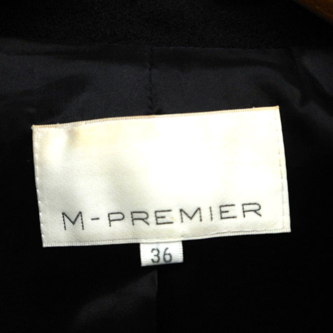 M-premier(エムプルミエ)のエムプルミエ ジャケット アウター テーラード ウール 総裏地 36 ブラック レディースのジャケット/アウター(その他)の商品写真