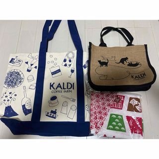 カルディ(KALDI)のカルディ　福袋エコバッグ3つセット(エコバッグ)