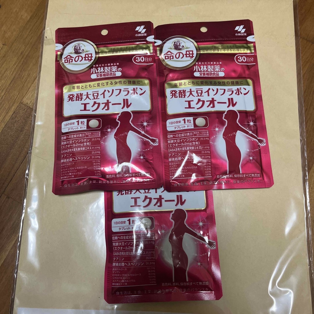 エクオール 30粒 ×3袋 小林製薬の栄養補助食品 発酵大豆イソフラボン エクオール 30粒 ×3袋 小林製薬の栄養補助食品 発酵大豆イソフラボン